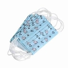 Dustproof Disposable Kids Protective Mask Earloop 3 Ply Non Mask 14x9.5cm